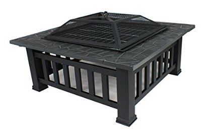 32″ Square Metal Firepit w/ cover – Just $89.99!