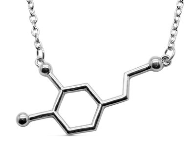 Dopamine or Serotonin Molecule Necklace Only $14.99! HUGE Price Drop!