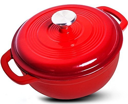 Enameled Cast Iron Dutch Oven with Lid, 3.2-quart – Just $27.99!