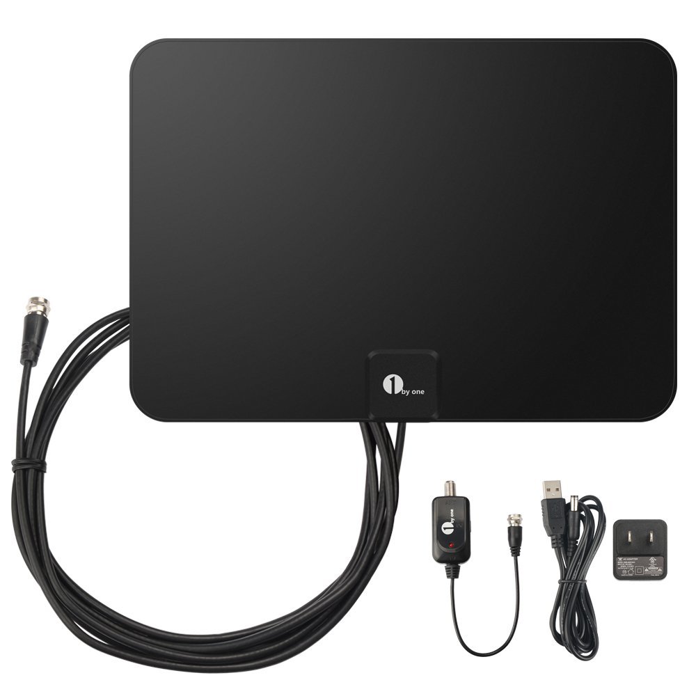 Amplified HDTV Antenna – 50 Mile Range with Detachable Amplifier Power Supply – Just $22.49!
