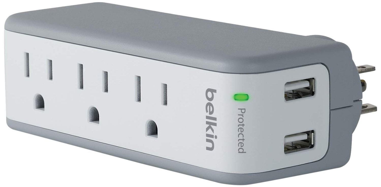 Belkin 3-Outlet SurgePlus with Dual USB Ports – Just $13.99!