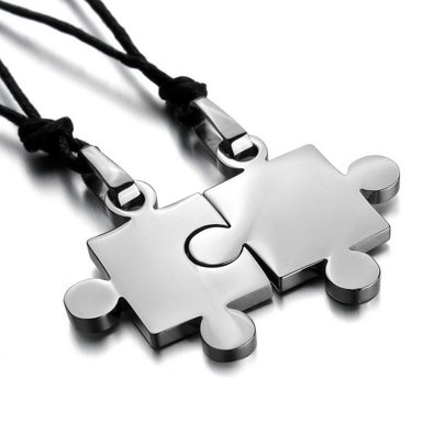 Highly Rated 2pc Puzzle Pieces Necklaces Only $5.49 SHIPPED! Great for Friends, Siblings, and Couples!