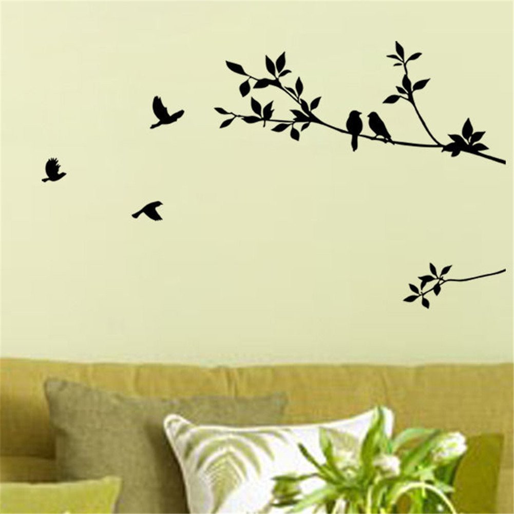 Black Birds and Tree Branch Wall Art Sticker Only $2.00 SHIPPED!!