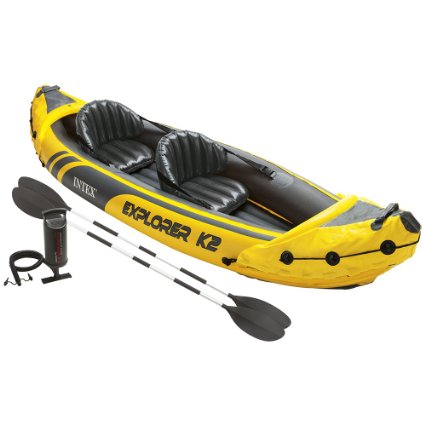Intex Explorer K2 Kayak, 2-Person Inflatable Kayak Set – Just $93.99!