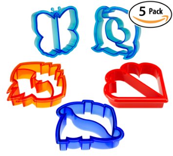 5-Pack of BPA-Free Sandwich Cutters in Fun Shapes—$7.99! Great for BTS!!