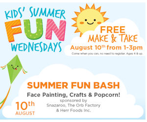 A.C. Moore Kids FREE Summer Fun Bash TOMORROW! (Aug 10th)