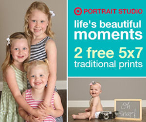 Two FREE 5×7 Prints From Target Portrait Studio!!