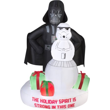 6′ Airblown Inflatable Darth Vader and Storm Trooper Christmas Inflatable – Just $50.00!