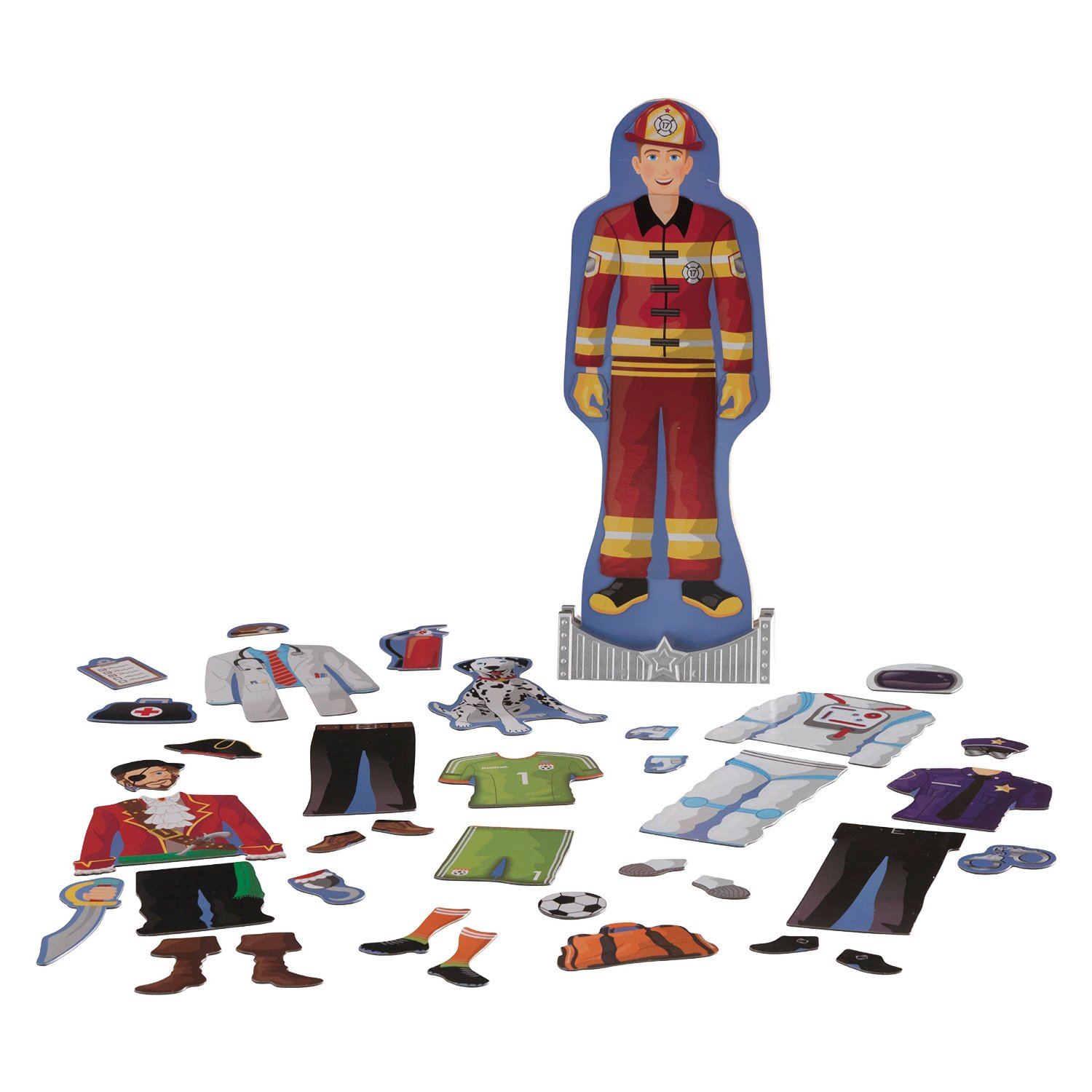 KidKraft Magnetic Dress Up Figure Brady – Just $8.09! Fireman, Pirate, more!