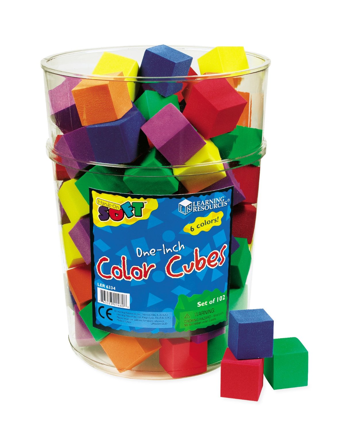 Learning Resources Hands-On Soft Color Cubes – Set of 102 – Just $13.49!