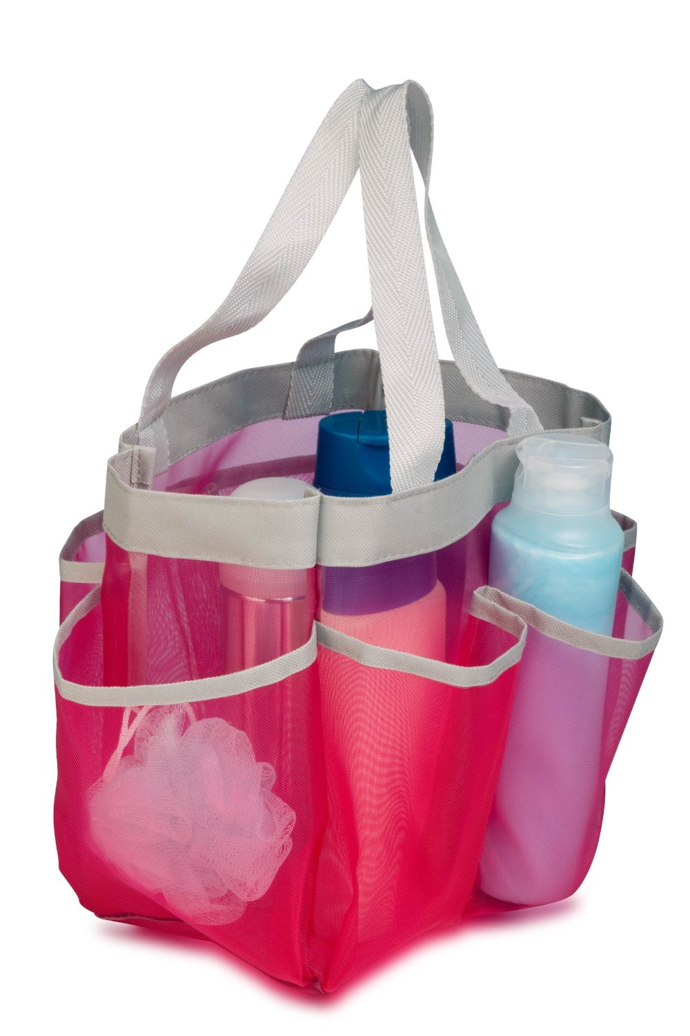 Honey-Can-Do Quick Dry 7-Pocket Shower Tote in Pink – Just $6.60!