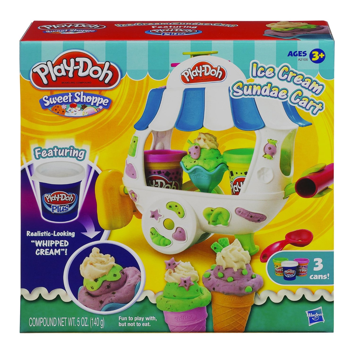 Play-Doh Sweet Shoppe Ice Cream Sundae Cart Playset – Just $8.99!