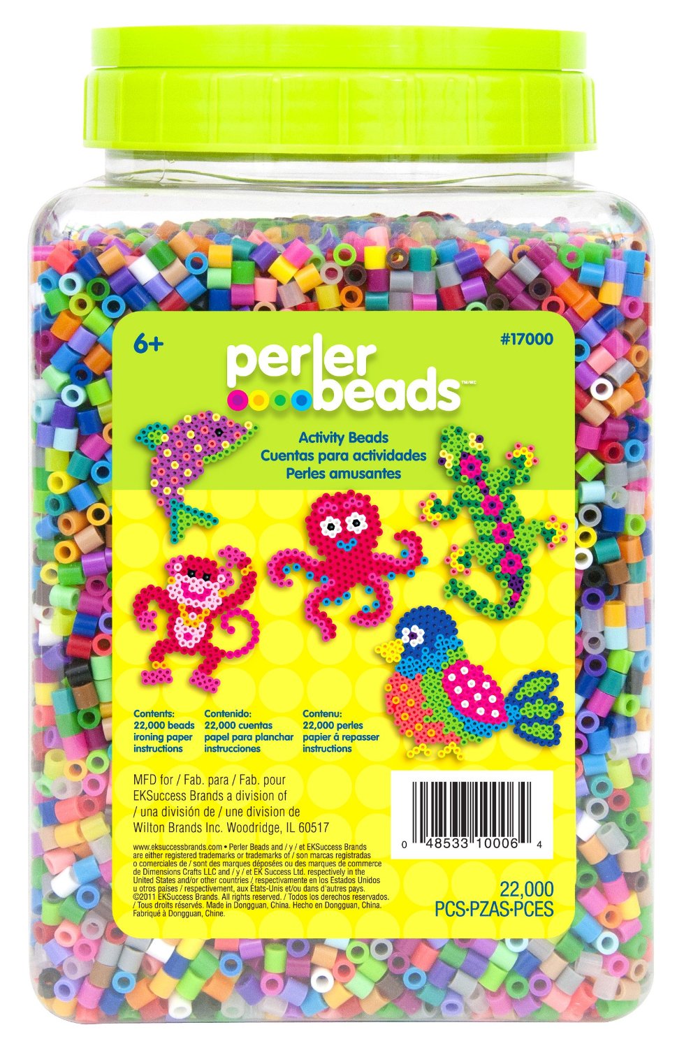 Perler Beads 22,000 Count Bead Jar Multi-Mix Colors – Just $14.60!