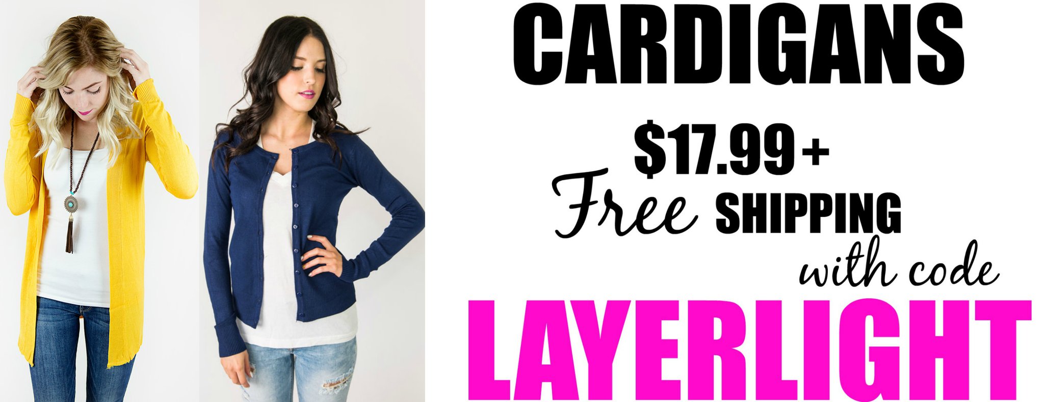 Fashion Friday! Fun Cardigans – Just $17.99! Free shipping!