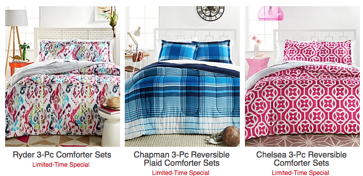 Macy’s 3 Piece Comforter Sets only $19.99! Sizes- Twin, Queen or King! (Reg. $80)