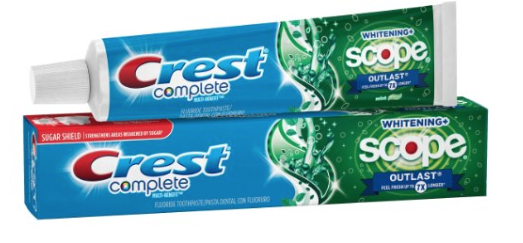 Crest Complete Multi-Benefit Whitening + Scope Outlast Mint Toothpaste 5.8 oz. Only $0.97! (Add-on Item) Crest Complete Multi-Benefit Whitening + Scope Outlast Mint Toothpaste 5.8 oz. Only $0.97! (Add-on Item)