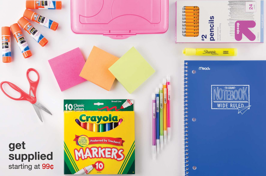Tons Of School Supplies $0.99 Or Less At Target! Plus, Save $5 On Orders Of $50 Or More!