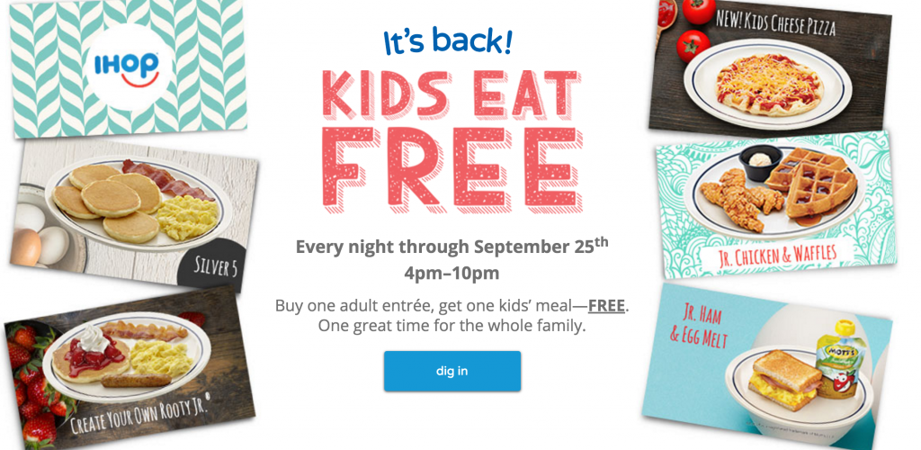 Kids Eat FREE At IHOP!