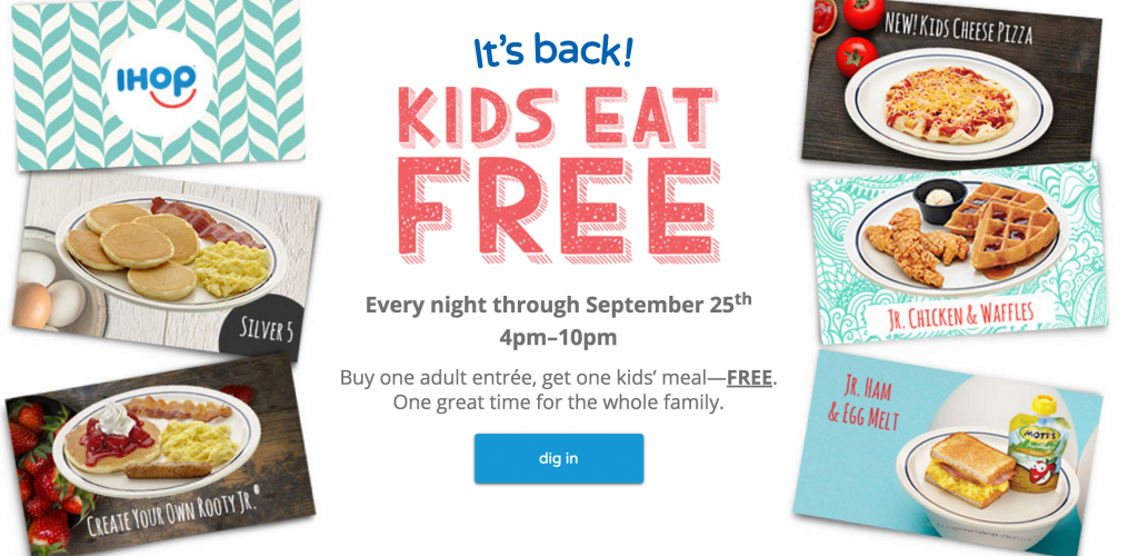 Kids Eat FREE At IHOP! Kids Eat FREE At IHOP!