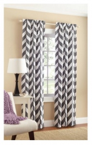 Two Mainstays Chevron 56×63″ Curtains Just $10.88!