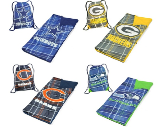 NFL Sleeping Bag and Drawstring Bag Set Only $17.99! (Reg. $24.99)