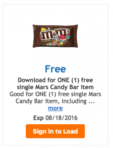 FREE Single Mars Candy Bar Digital Coupon At Kroger & Kroger Affiliate Stores Digital!