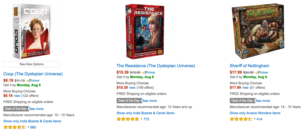 DAILY DEAL: Up To 40% Off Top Rated Strategy Board Games On Amazon!