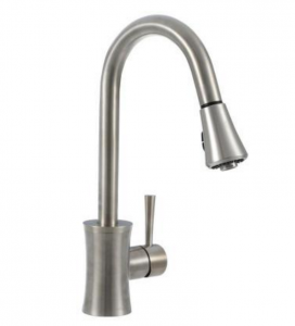 Luca Single-Handle Pull-Down Sprayer Kitchen Faucet in Brushed Nickel Just $119 Today Only (8/6)!