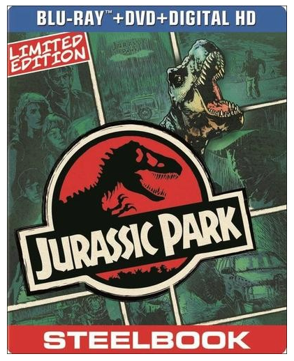 Jurassic Park Steelbook Only $7.99! (Reg. $14.99) Includes: Blu-ray+DVD+Digital Copy!