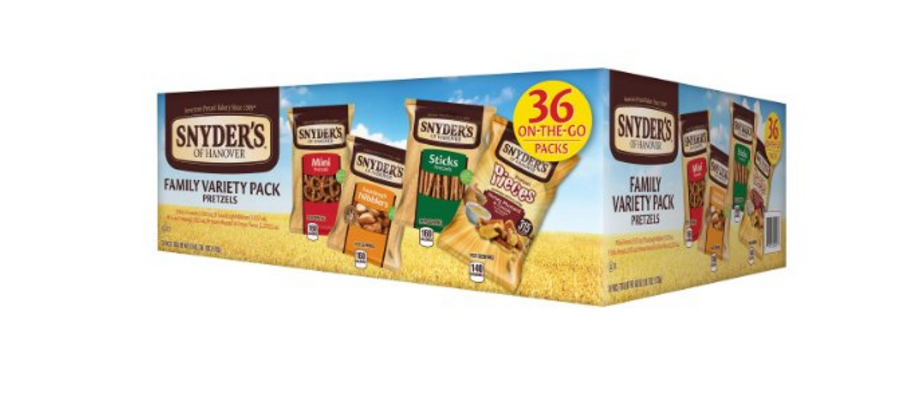 Synders of Hanover Pretzel Variety Pack 36-Count Just $9.39 For Prime Members Only!