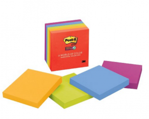 Post-it Super Sticky Notes, 3″x 3″ 5-Pack Just $4.88!