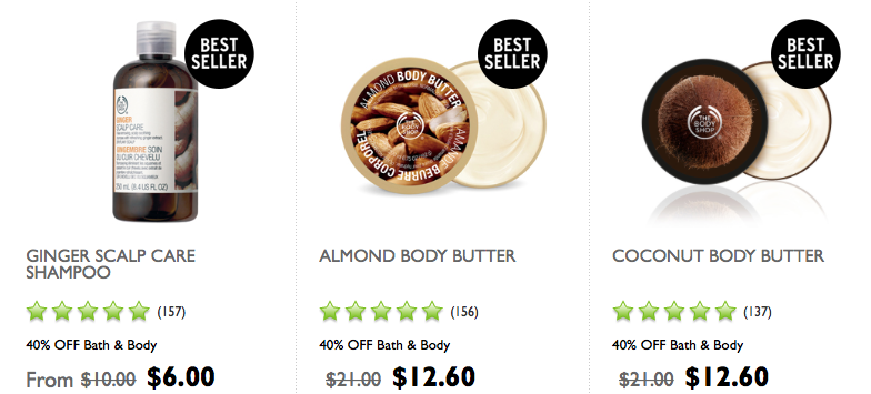 The Body Shop: Take 40% off + FREE Shipping! Shampoo Only $6.00 Shipped! (Reg. $10) Body Butter $12.60 Shipped (Reg. $21) and More!