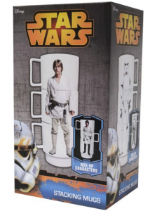 Star Wars Stacking Mugs Just $7.99! Mugs Feature Luke Skywalker, Hans Solo & Stormtroopers!