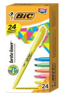 Bic 24-Count Brite Liner Highlighter Assortment Just $5.94!