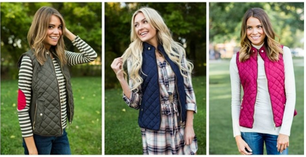 Hurry! Classic Quilted Vests Just $24.99, Floral Hoodies $19.99 & Floral Tee Dresses $24.99 On Jane!