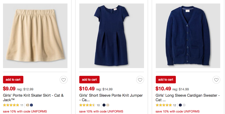 Target: Save up to 30% on School Uniforms = Boys & Girls Pants Only $9.44! (Reg. $14.99)