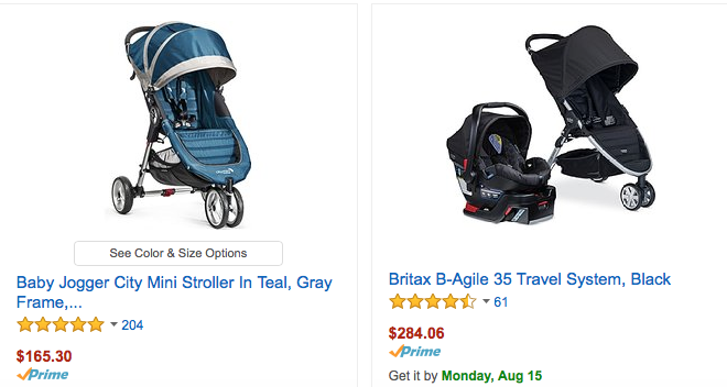 RUN! Save up to 30% off Popular Strollers! Includes: Britax, Joovy, BOB, Graco and More!