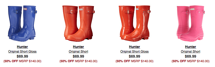 RUN! Hunter Boots are 50% off! Grab them for only $69.99 Shipped! (Reg. $140)