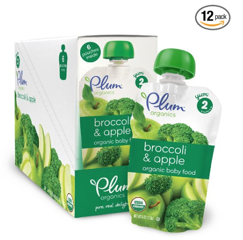 Plum Organics Baby Second Blends, Broccoli and Apple (Pack of 12) Only $10.51 Shipped!  That’s only $0.88 Each! Stock up!