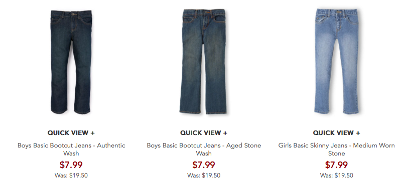 The Children’s Place: Jeans for Toddlers, Kids and Teens Only $7.99 Shipped! (Reg. $19.50)