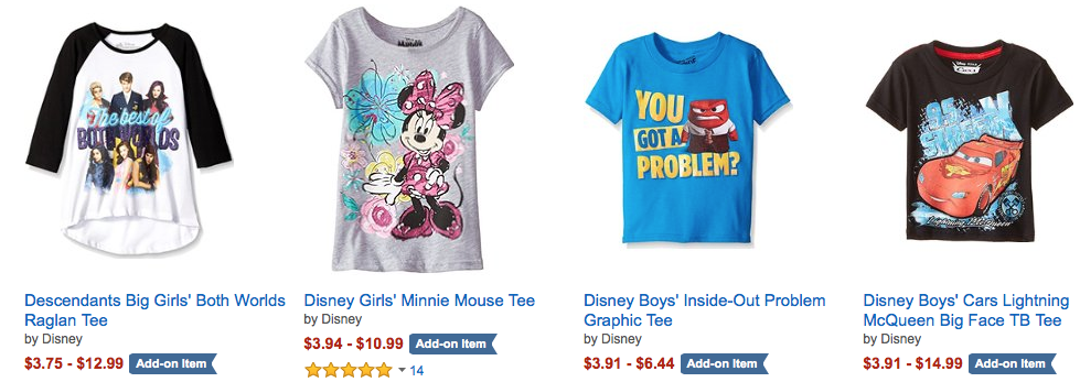 Take 50% off Marvel & Disney Clothing for Boys & Girls! Shirts & Shorts Start at Only $3 Each!
