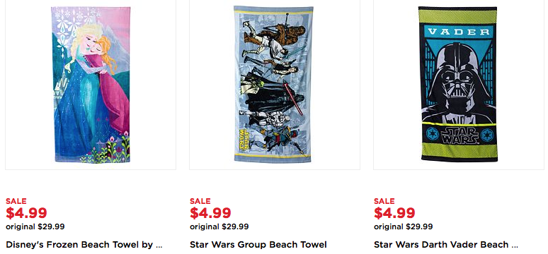 Kohl’s: Character Beach Towels Only $4.24! (Reg. $29.99)