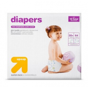 Up & Up Giant Packs Just $16.74 Each When You Buy Two & Use The 25% Off Up & Up Diapers Cartwheel Offer Today Only (8/13)!