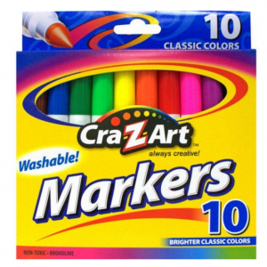 Cra-Z-Art 10-Count Classic Colors Washable Markers Just $0.50!