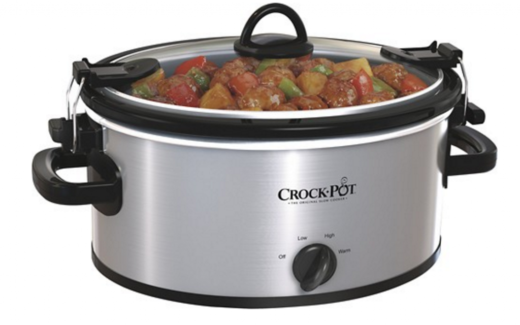 Crock-Pot 4-Quart Oval Slow Cooker In Stainless-Steel Just $19.99 Today Only (8/16!!