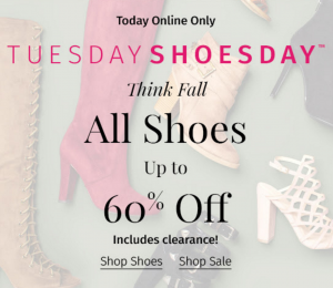 Tuesday Shoesday at Charlotte Russe! All Shoes, Including Clearance, Are Up To 60% Off!