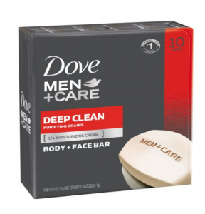 Dove Men+Care Deep Clean Body & Face Bar 10-Bar Package Just $8.28 Shipped!