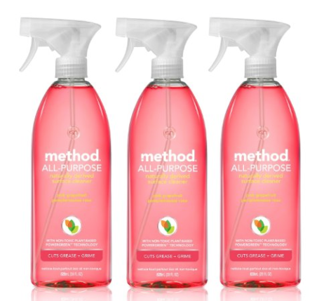 Method All-purpose Natural Surface Cleaner, Pink Grapefruit (3 Count) Only $8.97 Shipped!
