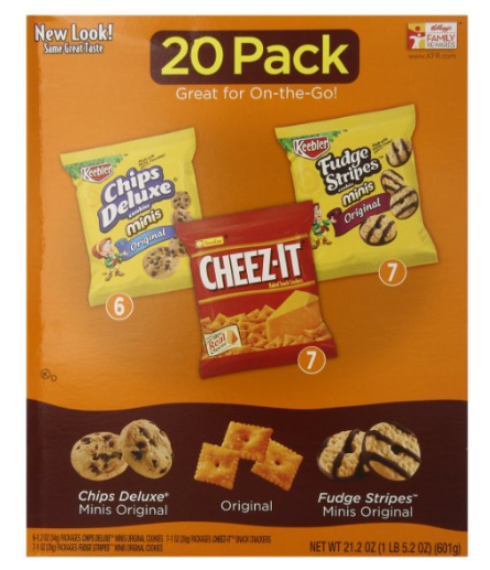 Keebler Cookie and Cheez-It Variety Pack (20 pack) Only $5.48 shipped!