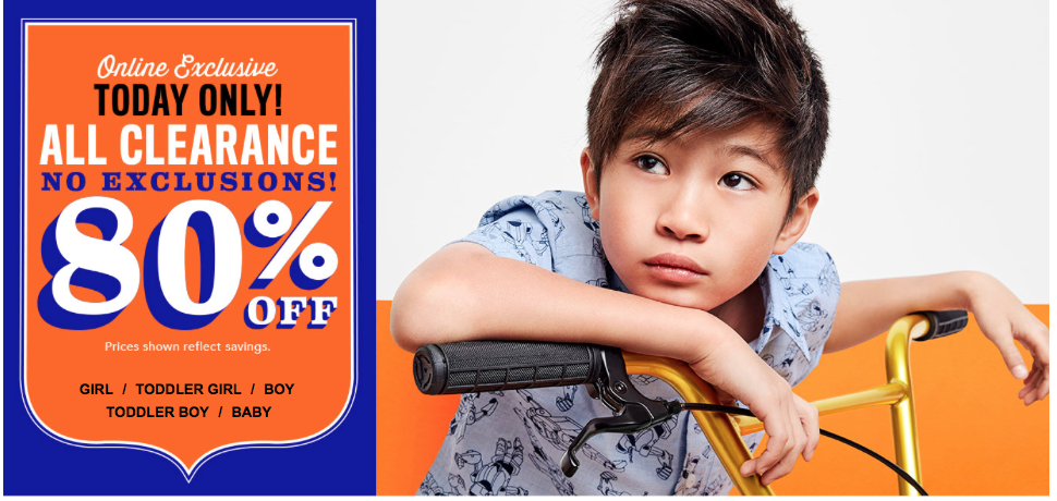 RUN FAST! Children’s Place 80% off Clearance + FREE Shipping = Shirts $2.10 & Jeans $3.90 Shipped! RUN FAST! Children’s Place 80% off Clearance + FREE Shipping = Shirts $2.10 & Jeans $3.90 Shipped!